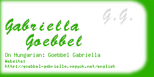 gabriella goebbel business card